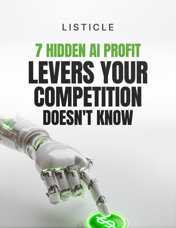 7 Hidden AI Profit Levers guide cover for small business AI strategies